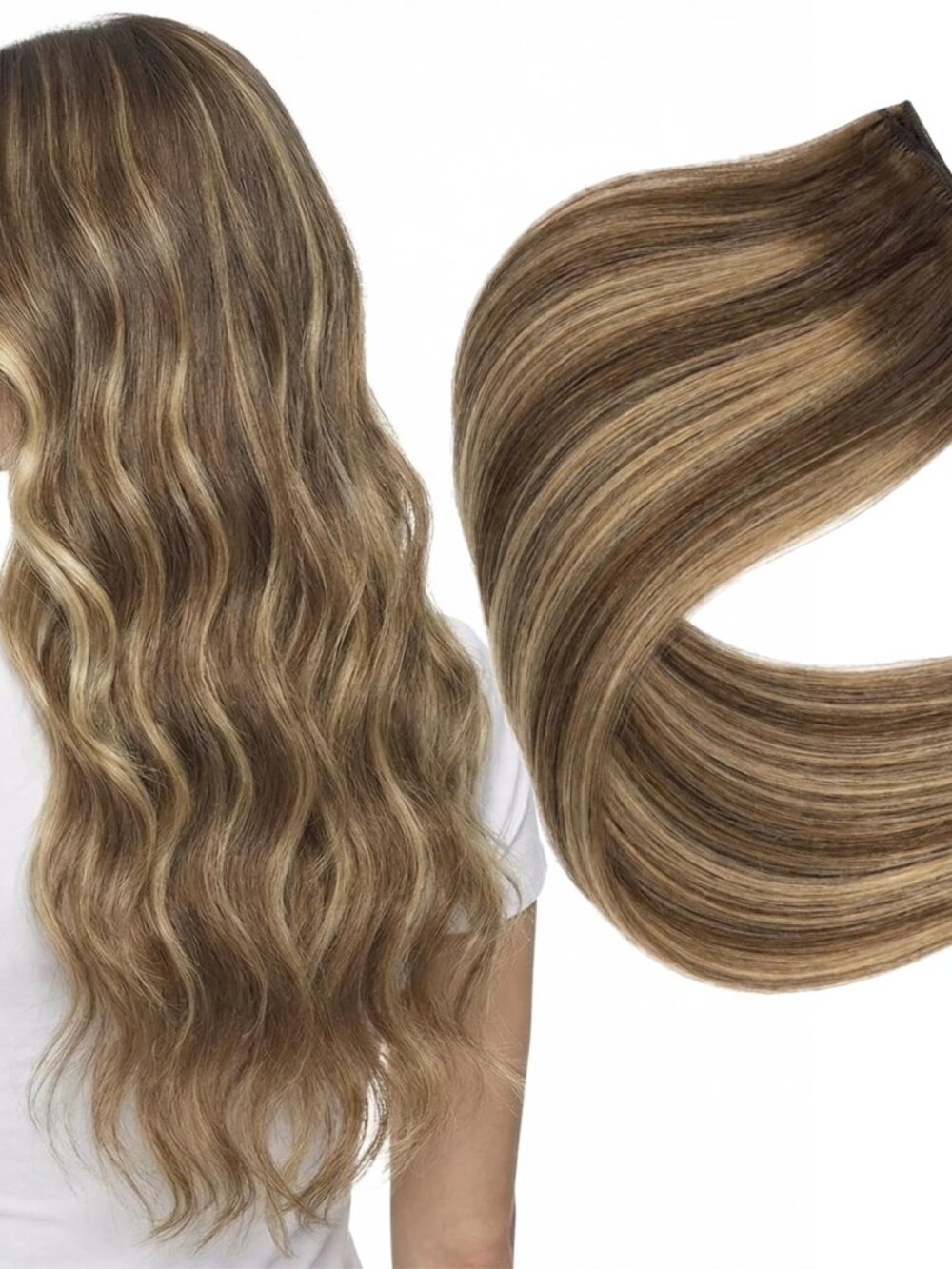 NEW Clip in Hair Extensions Real Human 22 Inch 120g 7Pcs Remy ins for Women 4 27